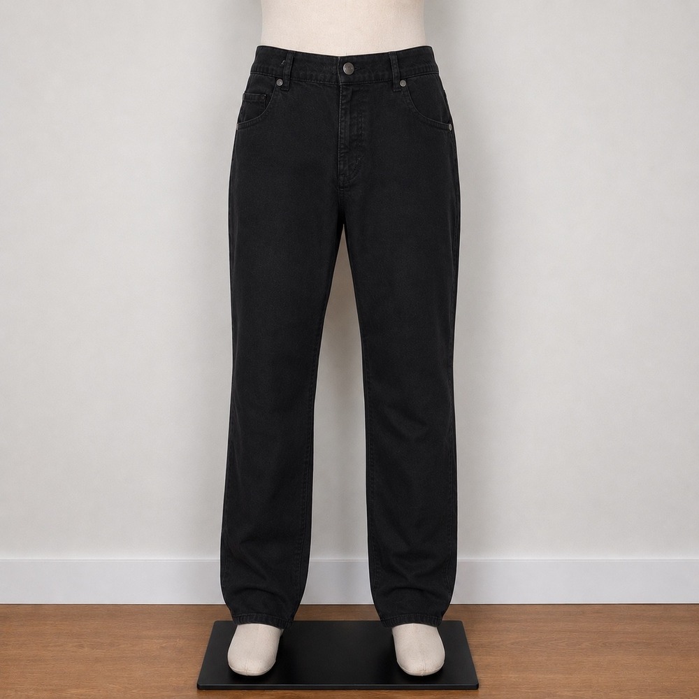 Wrangler Retro Mens Slim Straight Jeans Black Stretch Denim‎ 88MWZBK 36x32